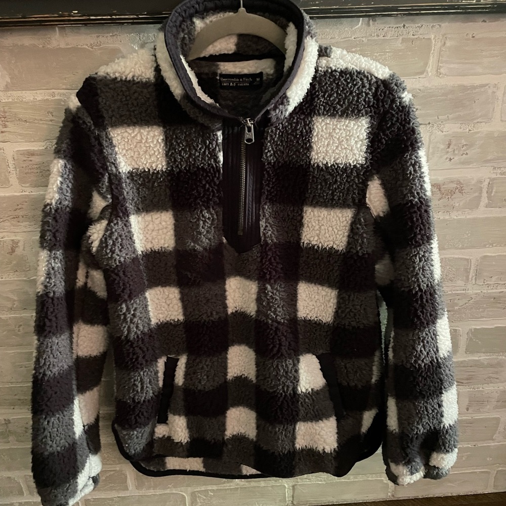 A&F Sherpa Fleece in Cozy Buffalo Plaid!